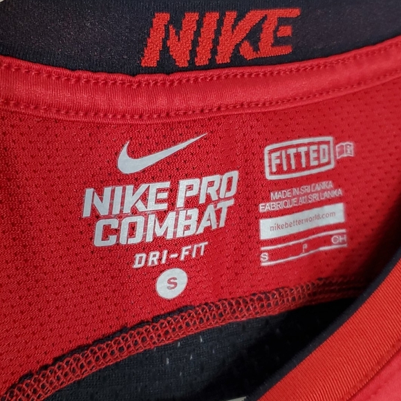 Nike pro combat fitted dri-fit shirt small - Picture 4 of 5